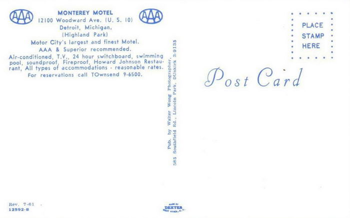 Monterey Motel - Old Postcard (newer photo)